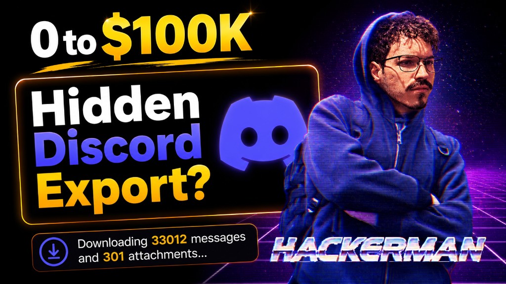 Cover image for I "Hacked" Discord's API to Download All Messages & Attachments (And Made a FREE Chrome Extension For This)