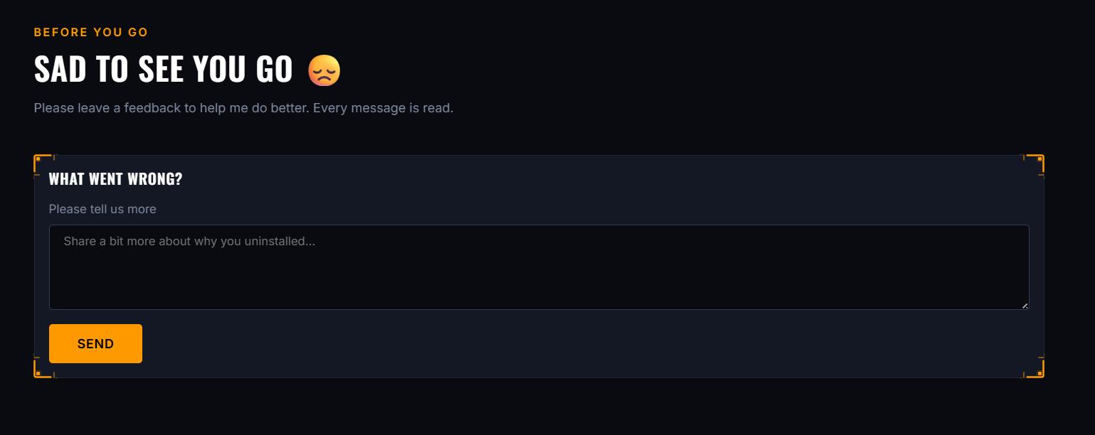 Illustration for Every 3 users, 1 tells me why they uninstalled my extension. It used to be 1 every 33. Here is what I did, and you can implement it in minutes